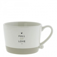 RJ-CUP-103-BT - Bastion Collections Hrnek FULL OF LOVE in black/titane, 300ml