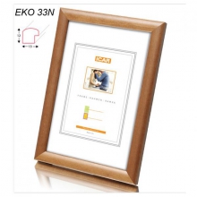  - Rámeček dřevěný EKO 33N 18x24 středně hnědý