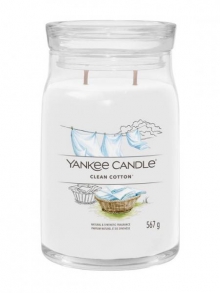 Y500002 - Yankee Candle CLEAN COTTON signature velká svíčka 567g